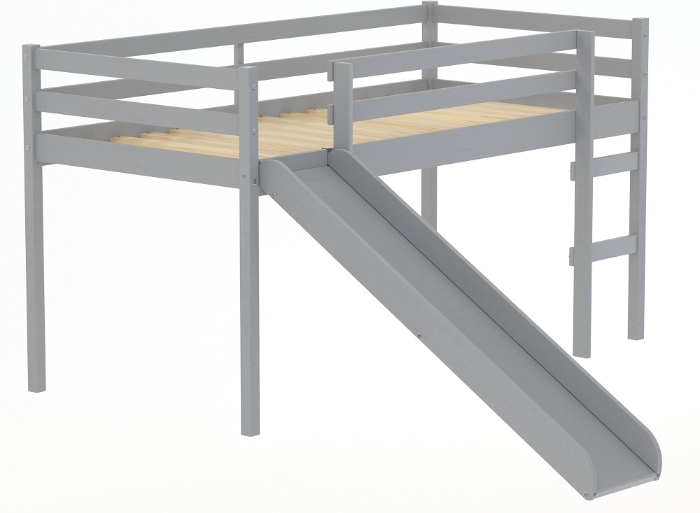 Product photograph of Birlea Grey Frankie Midi Sleeper Bed from Choice Furniture Superstore.
